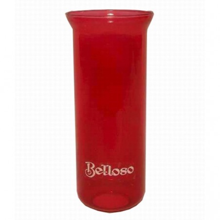 VASO CRISTAL VELON COLOR RUBI
