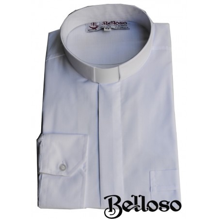 CAMISA CLERGYMAN BLANCO. TALLA 39 A LA 45