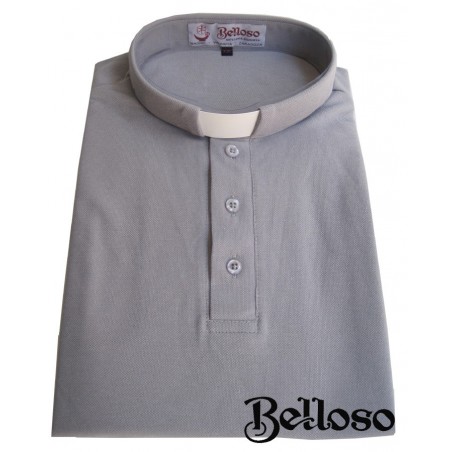 POLO CLERGYMAN  GRIS CLARO.