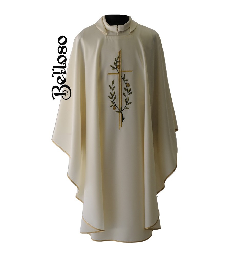 CASULLA 70 POLIESTER. Disponible en los colores litúrgicos.