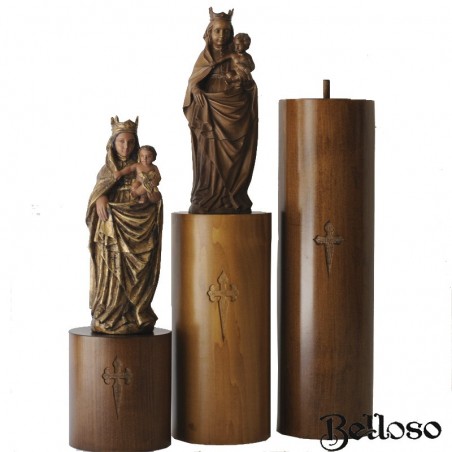 COLUMNAS MADERA TONO NOGAL