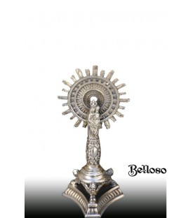 Virgen del Pilar en plata de 9 cm