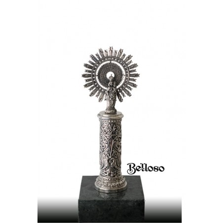 VIRGEN DEL PILAR 2/T,  PLATA,  20 CM