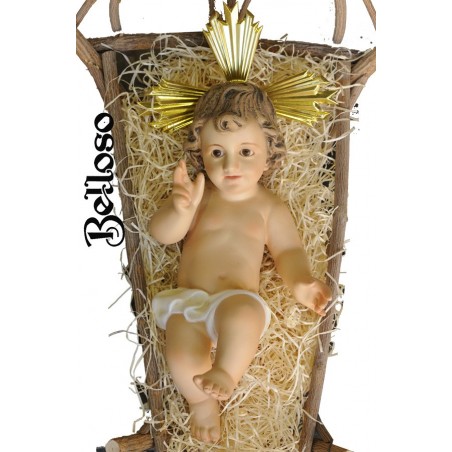NIÑO JESÚS PASTA MADERA, DEC. NATURAL
