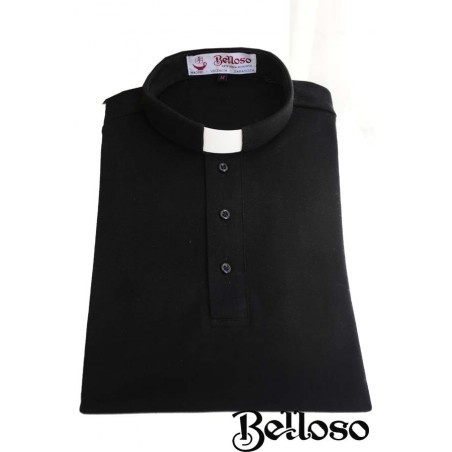 POLO CLERGYMAN NEGRO