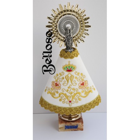 VIRGEN DEL PILAR CON MANTO BORDADO MOD-22