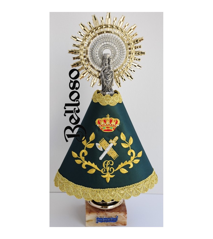 VIRGEN DEL PILAR CON MANTO GUARDIA CIVIL 
