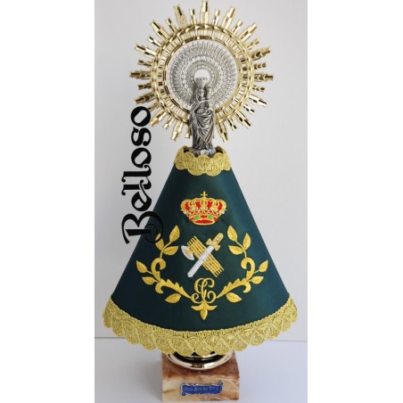 VIRGEN DEL PILAR CON MANTO GUARDIA CIVIL 