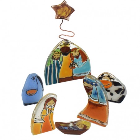 figuras belen de navidad cristal
