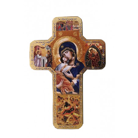 Cruz con imagen de la Virgen  - Regalos religiosos -  BELLOSO, S.A.