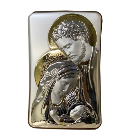 CUADRO PLATA SAGRADA FAMILIA  -Regalos Cristianos-  BELLOSO