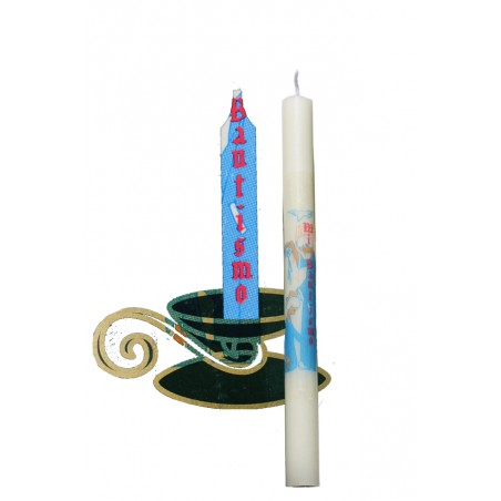 VELA MI BAUTISMO DE 25 CM,