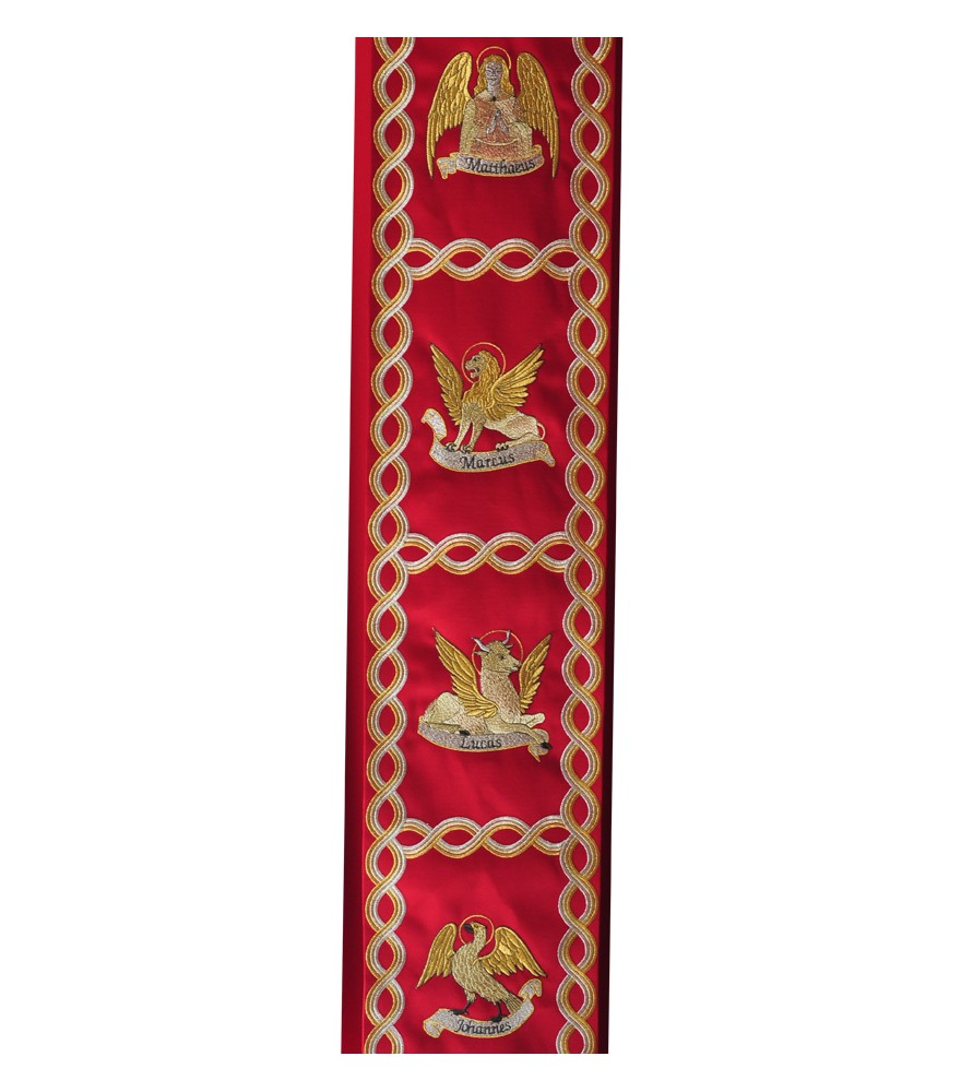 casulla sacerdote 4 evangelistas bordados