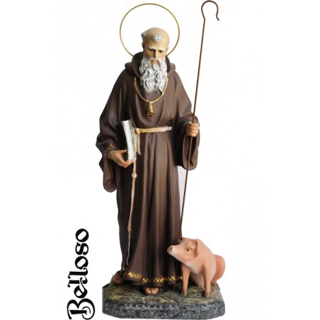 Figura de San Antonio Abad, patrón de los animales. Santoral
