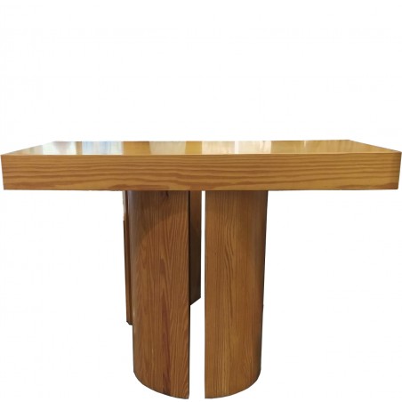 MESA ALTAR 33 PINO MELIX MACIZO Y CHAPA  130X60X96