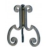 PIE PORTAVARAL 560 METAL PLATEADO