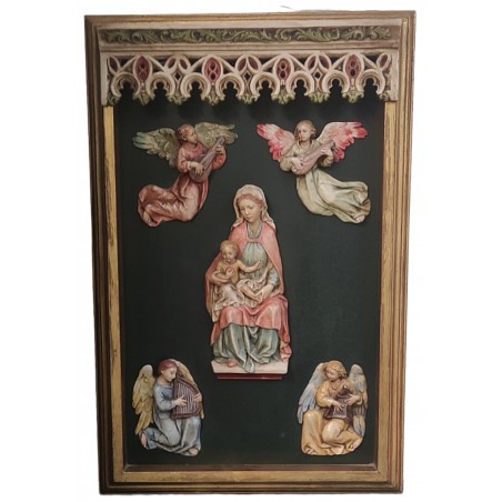 CUADRO VIRGEN CON ÁNGELES