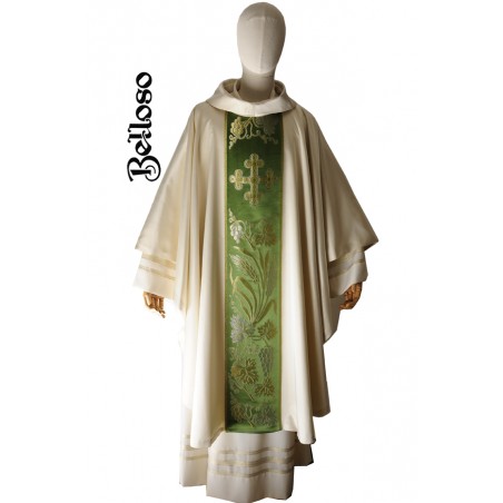 CASULLA  TISÚ LISO G/VATICANO
