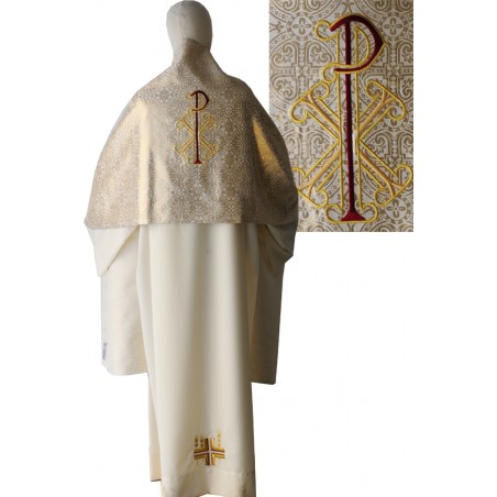 PAÑO DE HOMBROS TISÚ CRUCES  BORDADO 51