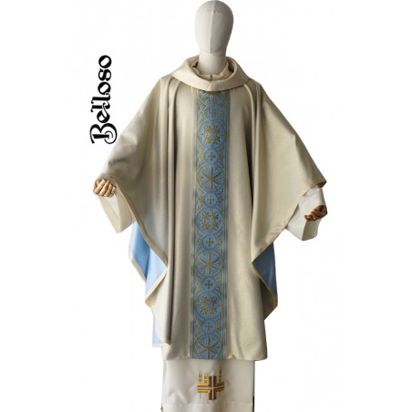 CASULLA TISÚ LISO G/ROCIO