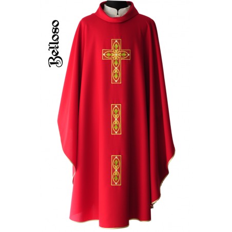 Casulla 62 bordada en sedas y oro