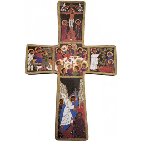 CRUZ PARED VIDA DE JESÚS MOD-1080