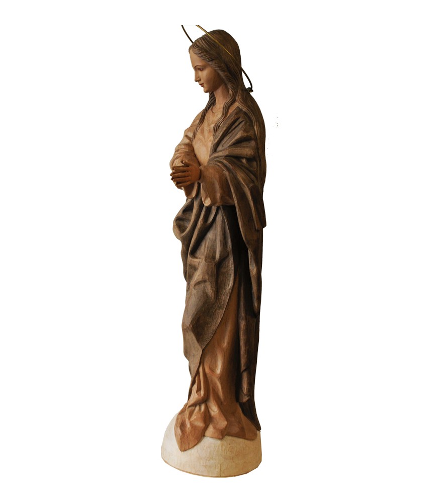 VIRGEN PURÍSIMA MADERA ENCERADA MOD-34