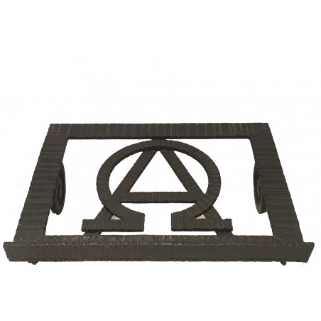 Atril de mesa de hierro forjado.