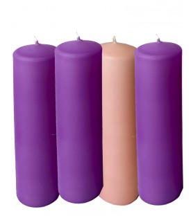 VELAS ADVIENTO 20 CM ALTO