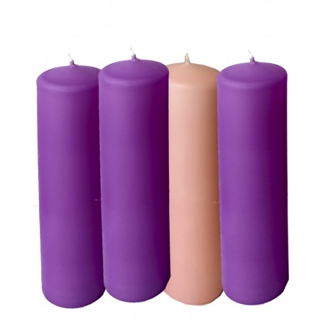 VELAS ADVIENTO 20 CM ALTO