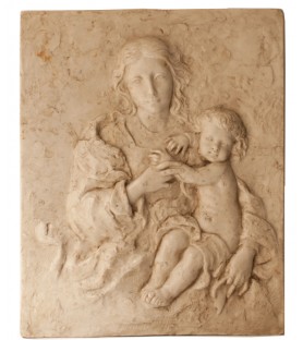 CUADRO VIRGEN CON NIÑO BOCETO