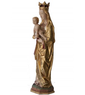 VIRGEN GÓTICA MADERA