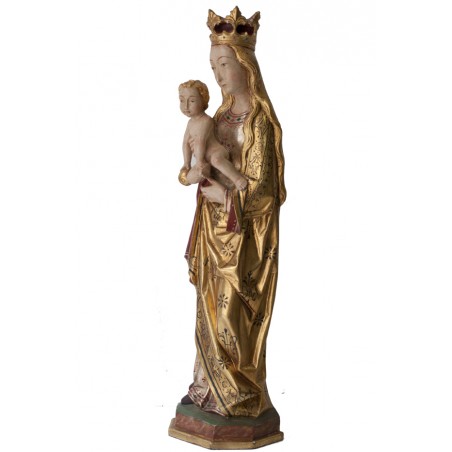VIRGEN GÓTICA MADERA