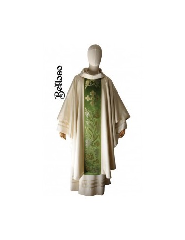 CASULLA  TISÚ LISO G/VATICANO
