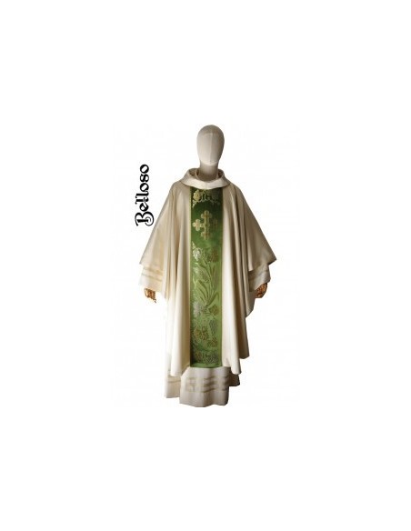 CASULLA  TISÚ LISO G/VATICANO
