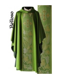 CASULLA  TISÚ LISO G/VATICANO