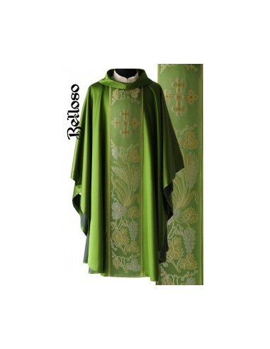 CASULLA  TISÚ LISO G/VATICANO
